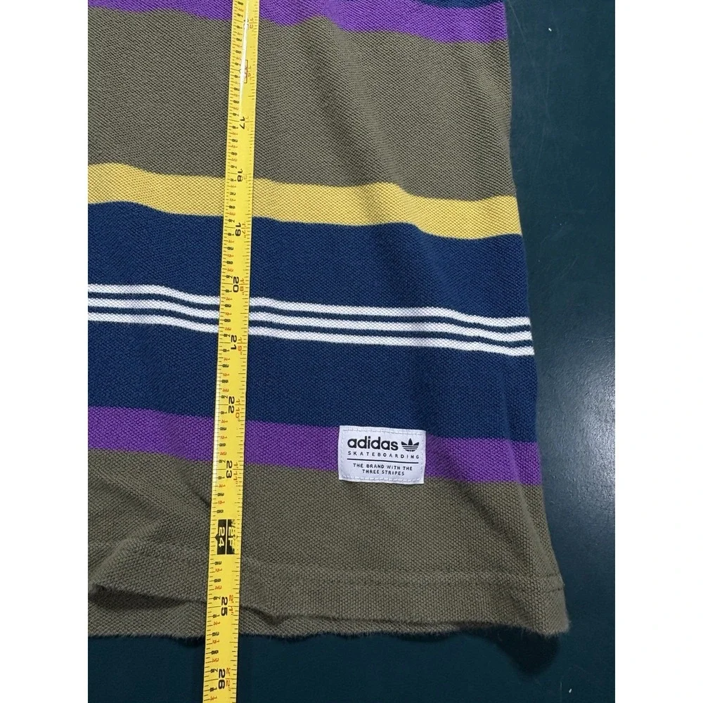Adidas Skateboarding Striped T Shirt Men's Small Short Sleeve Grover Originals‎
